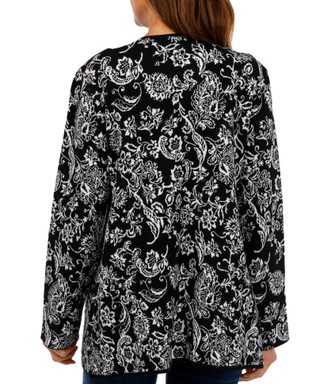 Thumbnail 6: Rafaella Rafaella Petite Long Sleeve Turnlock Close Cardigan 