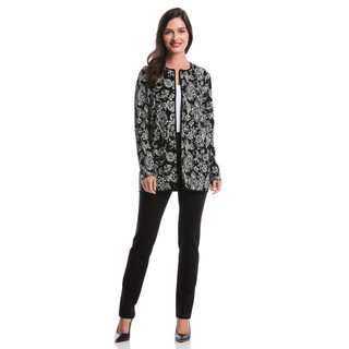 Thumbnail 5: Rafaella Rafaella Petite Long Sleeve Turnlock Close Cardigan 