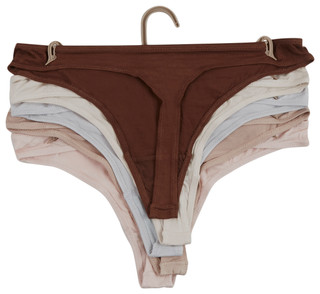 Thumbnail 2: Rene Rofe Rene Rofe Womens 5 Pk Buttery Soft Thong Panties 