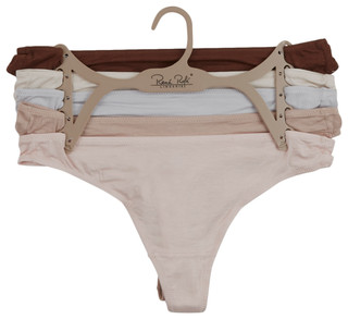 Thumbnail 1: Rene Rofe Rene Rofe Womens 5 Pk Buttery Soft Thong Panties 