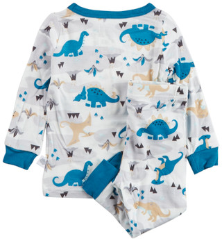 Thumbnail 2: Sleep On It Sleep On It Baby Boy 2 Pc Dino Pajama Set 