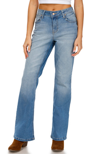 Thumbnail 2: Celebrity Pink Celebrity Pink Juniors Mid Rise Boot Cut Jeans 