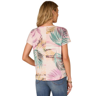 Thumbnail 3: Democracy Democracy Womens Extended Short Sleeve Twist Front Top 