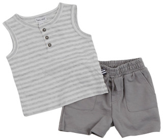 Thumbnail 2: Splendid Splendid Baby Boys 2 Pc Striped Tank Shorts Set 