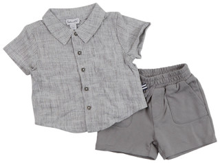 Thumbnail 1: Splendid Splendid Baby Boys 2 Pc Short Sleeve Top Shorts Set 