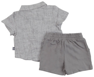 Thumbnail 2: Splendid Splendid Baby Boys 2 Pc Short Sleeve Top Shorts Set 