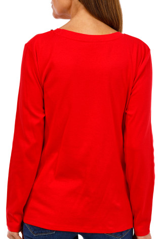 Thumbnail 5: Rafaella Rafaella Womens Long Sleeve Chain Neck Detail Top 