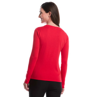Thumbnail 7: Rafaella Rafaella Womens Long Sleeve Chain Neck Detail Top 