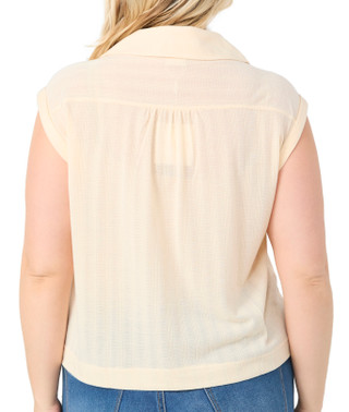 Thumbnail 2: Zac & Rachel Zac & Rachel Plus Cap Sleeve Pointelle Top 