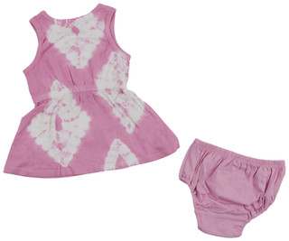 Thumbnail 2: Splendid Splendid Baby Girls 2 Pc Tie Dye Tank Dress Bloomers Set 