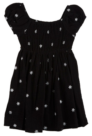 Thumbnail 1: Speechless Speechless Big Girls Short Sleeve Black Embroidered Dress 
