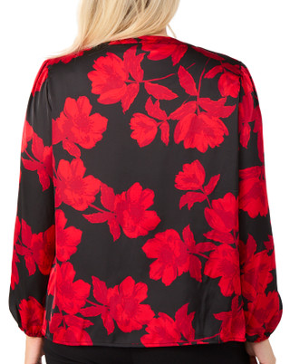 Thumbnail 6: Rafaella Rafaella Plus Long Puff Sleeve Blouse 