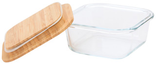 Thumbnail 2: HOME BASICS Home Basics 17.5 oz Glass Food Storage Container 