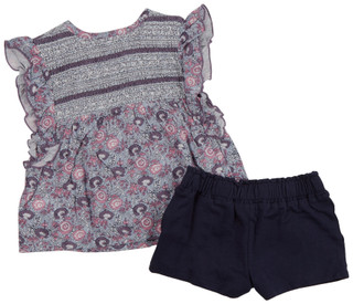 Thumbnail 2: Splendid Splendid Toddler Girls 2 Pc Floral Top Shorts Set 