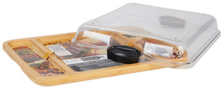 Thumbnail 3: Farberware Farberware 12x16-Inch Make & Take Bamboo Serving Platter 