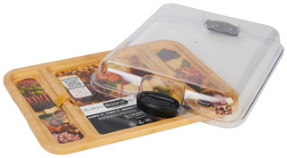 Thumbnail 4: Farberware Farberware 12x16-Inch Make & Take Bamboo Serving Platter 