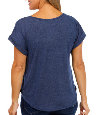 Thumbnail 2: SJS SJS Womens Petite Embellished Costal Crew Neck T-Shirt 