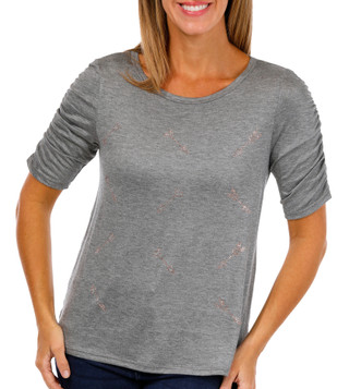 Thumbnail 1: SJS SJS Womens Petite Embellished T-Shirt 