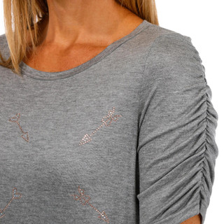 Thumbnail 3: SJS SJS Womens Petite Embellished T-Shirt 