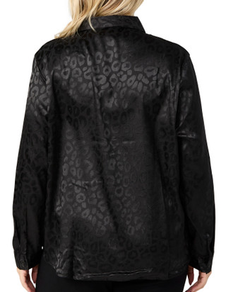 Thumbnail 2: LIV LOS ANGELES Liv Los Angeles Plus Long Sleeve Leopard Button Down Top 