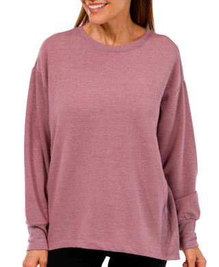 Thumbnail 1: RBX RBX Womens Long Sleeve Ribbed Fleece Top 