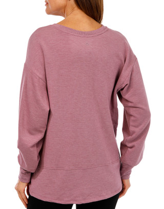 Thumbnail 2: RBX RBX Womens Long Sleeve Ribbed Fleece Top 