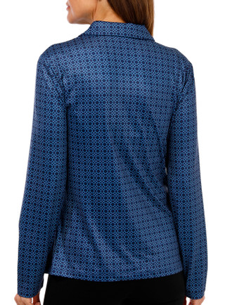 Thumbnail 3: Lillie Green Lillie Green Womens Long Sleeve Polo Top 