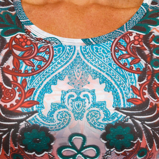 Thumbnail 2: ONE WORLD One World Womens Short Sleeve Embellished Top 