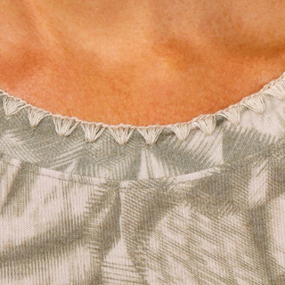 Thumbnail 3: Democracy Democracy Womens Long Sleeve Floral Embroidered Neck Top 