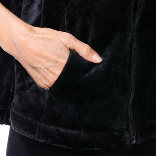 Thumbnail 3: VOGO Vogo Womens Faux Fur Solid Color Zip Up Hooded Vest 