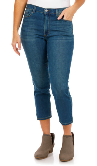 Thumbnail 1: Gloria Vanderbilt Gloria Vanderbuilt Petite Cali Knit Ankle Jeans 
