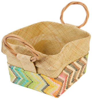 Thumbnail 1: ZODAX Zodax Mia Small Basket Zigzag Storage Basket 