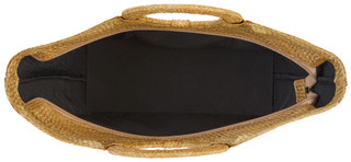 Thumbnail 2: ZODAX Zodax Mia Beach Tote Bag with Ring Handle Geometric Design 