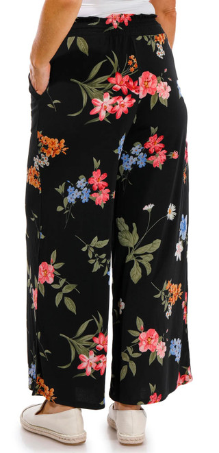 Thumbnail 2: Ellen Tracy Ellen Tracy Womens Wide Leg Floral Pants 