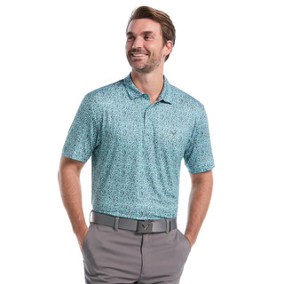 Thumbnail 1: Callaway Callaway Mens Print Short Sleeve Polo Golf Shirt 