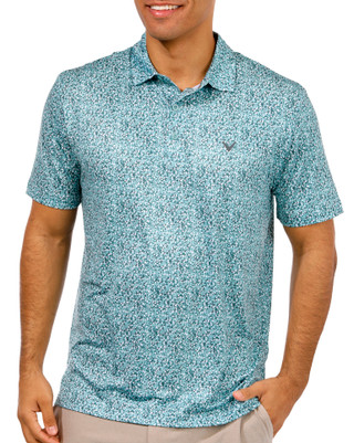 Thumbnail 2: Callaway Callaway Mens Print Short Sleeve Polo Golf Shirt 