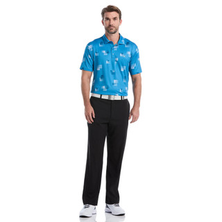 Thumbnail 5: Callaway Callaway Mens Print Short Sleeve Golf Polo Shirt 