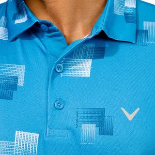 Thumbnail 6: Callaway Callaway Mens Print Short Sleeve Golf Polo Shirt 