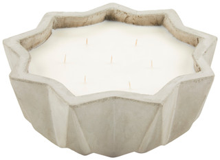 Thumbnail 3: ZODAX Zodax Villa Nouza 7-Wick Concrete Candle Natural 