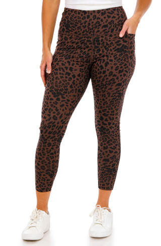 Thumbnail 1: Danskin Danskin Womens Active Print Bonded Leggings 