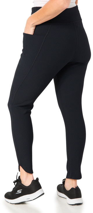 Thumbnail 2: Brisas Brisas Womens Active Rib Knit Leggings 