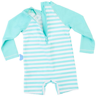 Thumbnail 4: Little Me Little Me Baby Boy Fish Rash Guard Swimsuit 