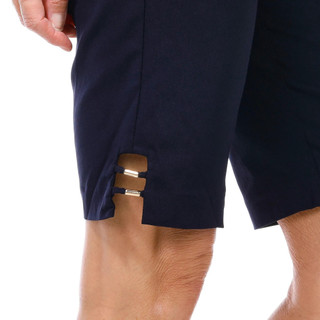 Thumbnail 3: Coral Bay Coral Bay Petite Solid Gold Bar Bermuda Shorts 