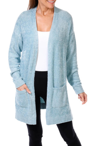 Thumbnail 1: Bobeau Bobeau Womens Solid Cozy Cardigan Sweater 