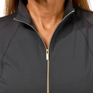 Thumbnail 3: RBX RBX Women's Active Peached Interlock Mock Neck Yoga Jacket 