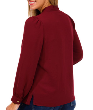 Thumbnail 2: NINE WEST Nine West Womens Long Sleeve Button Down Top 