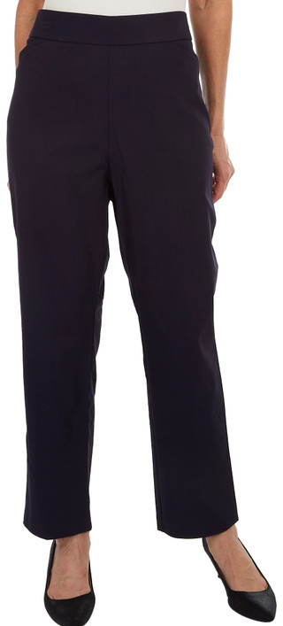 Thumbnail 1: Coral Bay Coral Bay Womens Millenium Solid Slimming Pants 