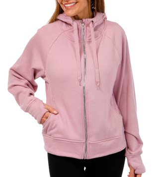 Thumbnail 1: Jockey Jockey Womens Velour Backed Fleece Zip Up Jacket 