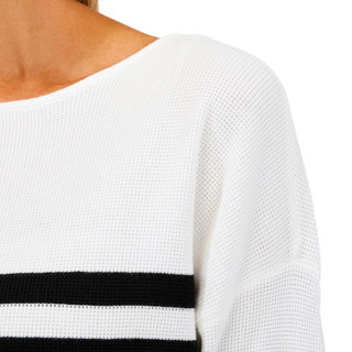 Thumbnail 2: Cyrus Cyrus Womens Waffle Knit Striped Sweater 
