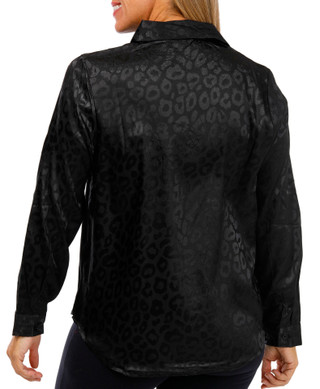 Thumbnail 2: LIV LOS ANGELES Liv Los Angeles Womens Long Sleeve Leopard Button Down Top 
